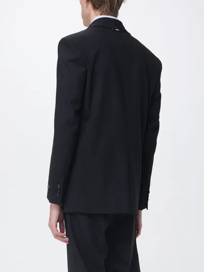Msgm Shawl-lapel Jacket In Black