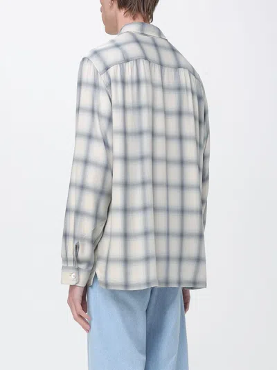 Our Legacy Off-white Drift Shirt In Blue