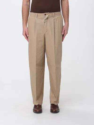 Pt Torino Elasticated Drawstring Trousers In Neutral