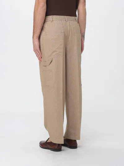 Pt Torino Elasticated Drawstring Trousers In Neutral