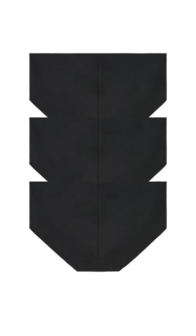 Commando Cotton Bikini 3-pack In Black