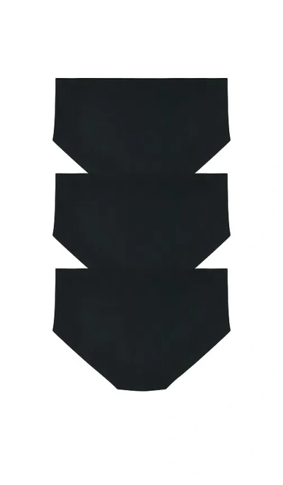 Commando Invisible Rib Bikini 3-pack In Black