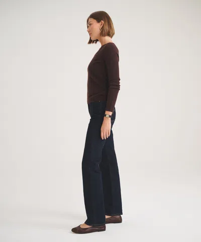 Naadam Basic Cashmere V-neck Sweater In Brown