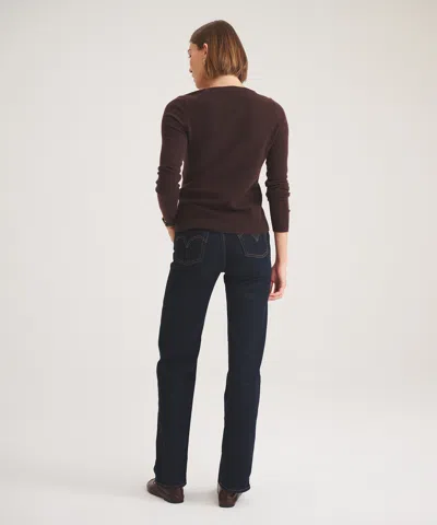 Naadam Basic Cashmere V-neck Sweater In Brown