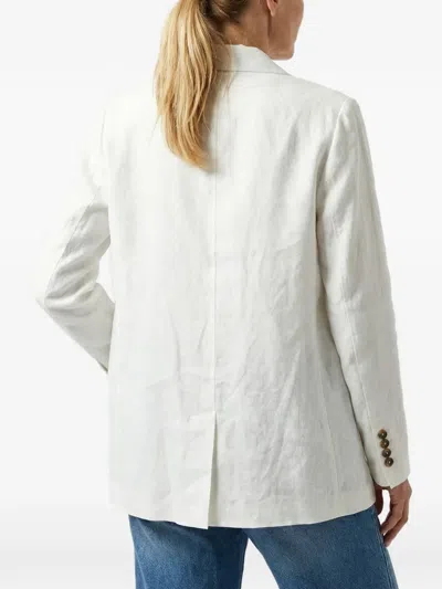 Brunello Cucinelli Double-breasted Blazer In White