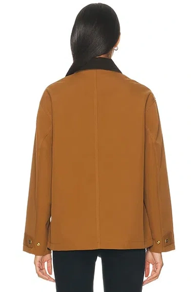 Carhartt Og Detroit Zip-up Jacket In Brown