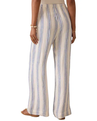 Faherty Palma Linen Drawstring Pant In White