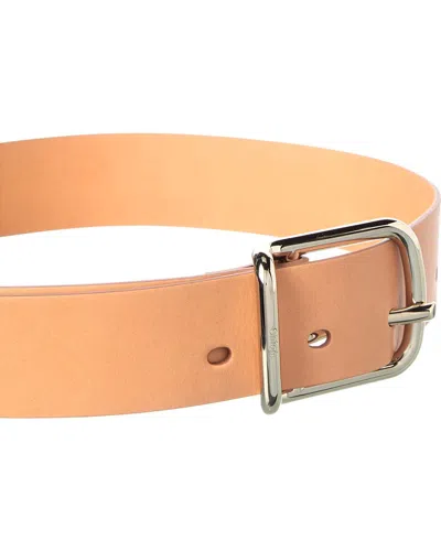 Chloé Leather Belt In Neutral