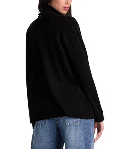 Alice And Olivia Jules Draped Pullover In Black