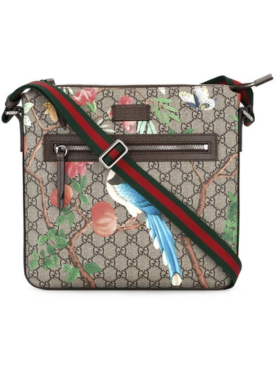 Gucci Tian Gg Supreme Messenger Bag In Cacao | ModeSens