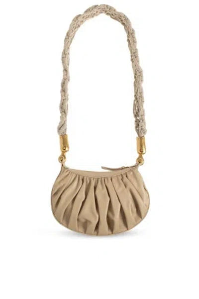 Balmain Frame Mini Shoulder Bag In Nude