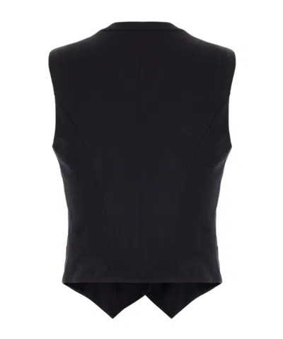 Alexander Mcqueen Buttoned Vest In Blue