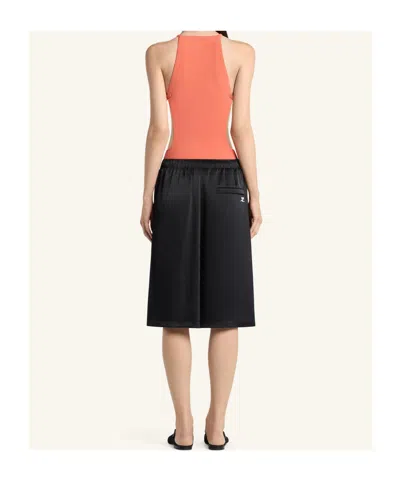 Courrèges Cut-out Swimsuit In Brown