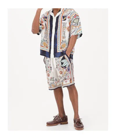 Just Cavalli Printed Drawstring Shorts In Multi