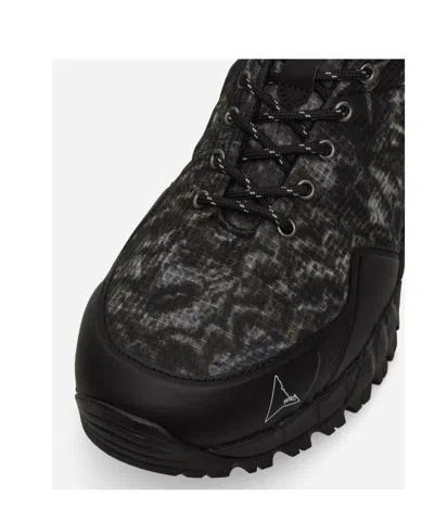 Roa Sneaker Pull Tab Rubber Sole Design In Black