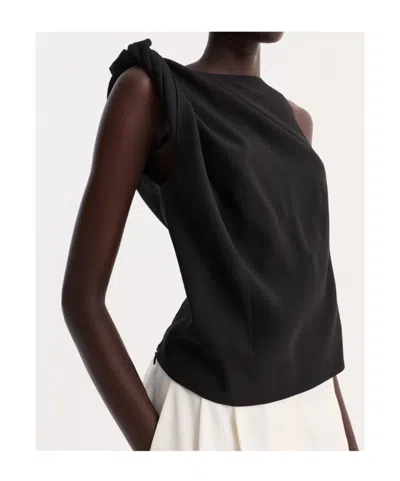 Rohe Asymmetrical T-shirt In Black