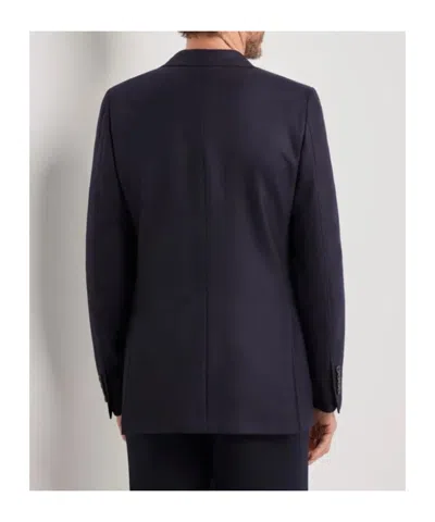 Canali Kei Navy Blue Modern-fit Jacket In Pure Impeccabile Wool