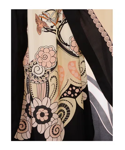 La Doublej Patterned Skirt In Black