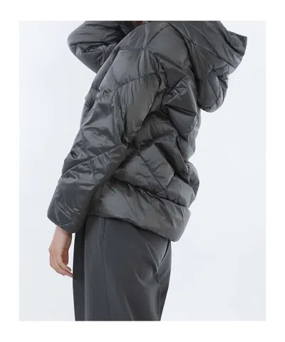 Max Mara Long-sleeved Down Jacket In Multi