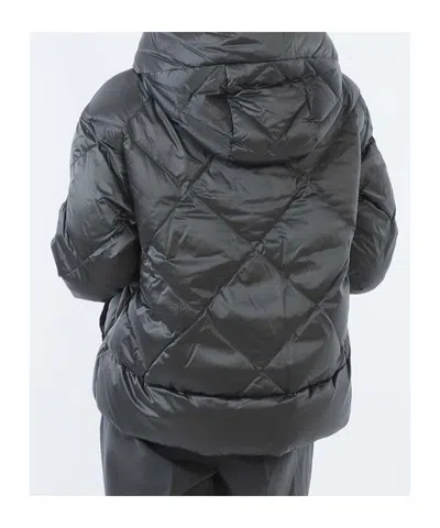 Max Mara Long-sleeved Down Jacket In Multi