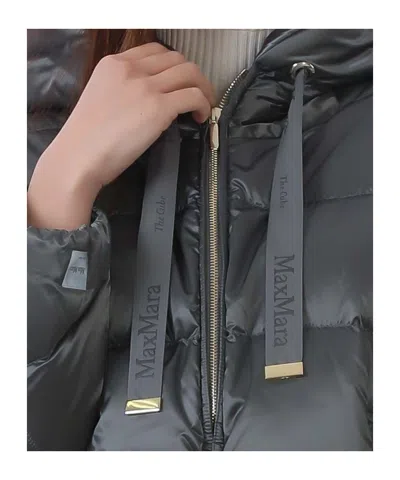 Max Mara Long-sleeved Down Jacket In Multi