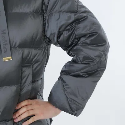 Max Mara Long-sleeved Down Jacket In Multi