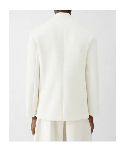 Jacquemus Collarless Tailored Jacket In White