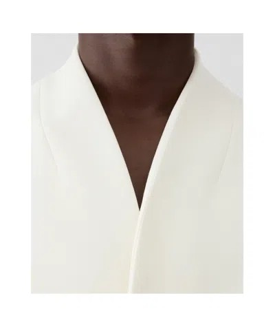 Jacquemus Collarless Tailored Jacket In White