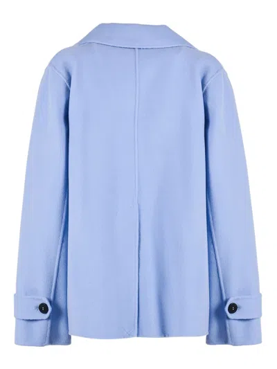 Weekend Max Mara Double-breasted Blazer In Blue