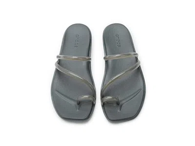 Crocs Miami Toe Loop Jelly Sandal In Gray