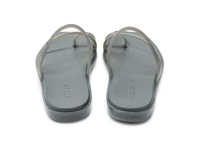 Crocs Miami Toe Loop Jelly Sandal In Gray