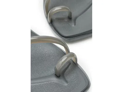 Crocs Miami Toe Loop Jelly Sandal In Gray