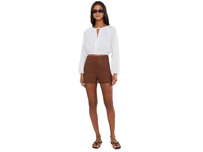 Faherty Coastal Poplin Nera Top In White