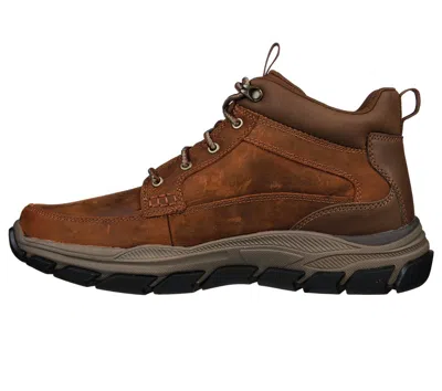 Skechers Wide Width Respected Boswell Boot In Brown