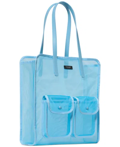 Kate Spade Breezy Medium Mesh Tote Bag In Blue