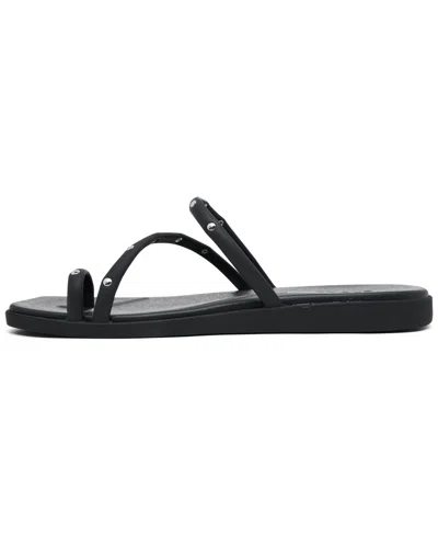 Crocs Miami Studded Toe Loop Sandal In Black