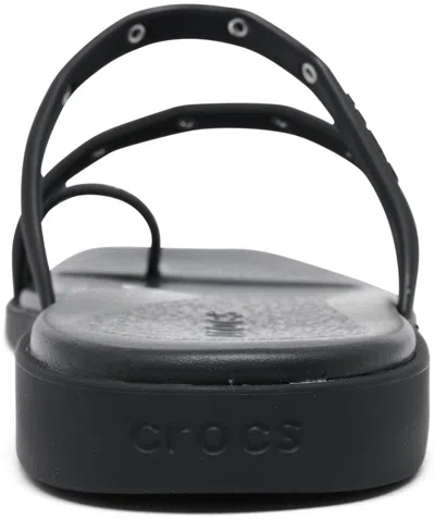 Crocs Miami Studded Toe Loop Sandal In Black