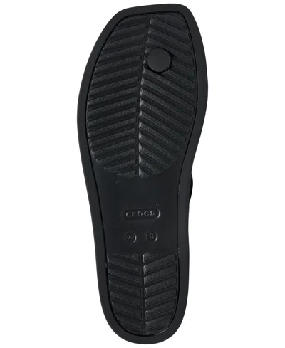 Crocs Miami Studded Toe Loop Sandal In Black