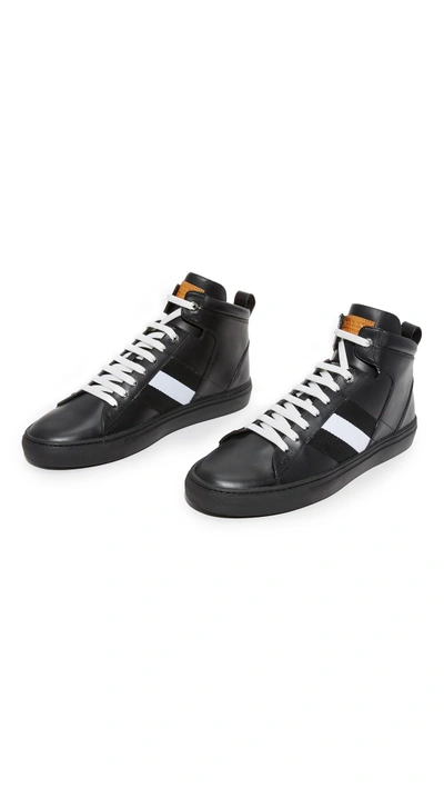 Shop Bally Hedern High Top Sneakers In Black