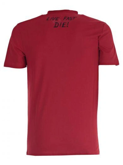 Shop Mcq By Alexander Mcqueen Mcq Alexander Mcqueen Top In Dark Indigo Red