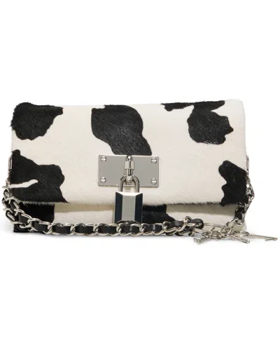 Aldo Mini Jackie Genuine Calf Hair Crossbody Bag In Animal Print