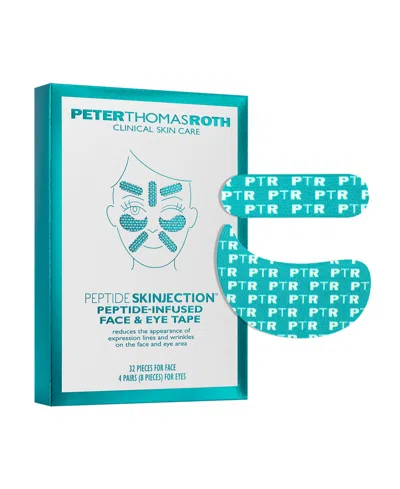 Peter Thomas Roth Peptide Skinjection™ Peptide-infused Face & Eye Tape In Transparent