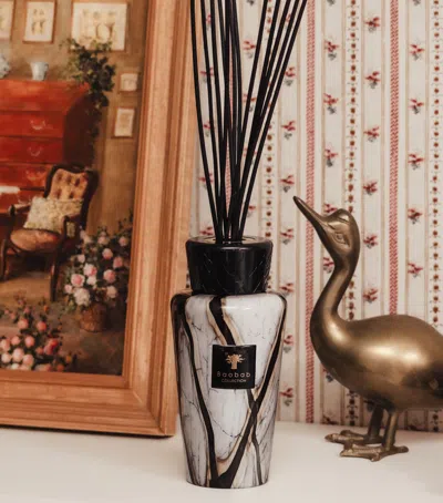 Baobab Collection Marble Stones Diffuser In Black