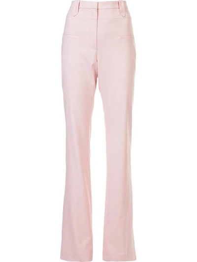 Altuzarra Woman Serge Wool-blend Piqué Pants Baby Pink