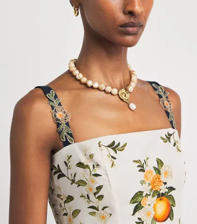 Agua By Agua Bendita Lima Valle Floral-print Tiered Mini Dress In Multi