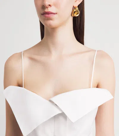 Fforme Cotton Folded Eilwen Top In White