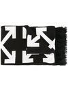 OFF-WHITE stripe and arrows scarf,DRYCLEANONLY