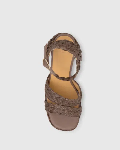 Castaã±er Platform Raffia Espadrilles In Multi