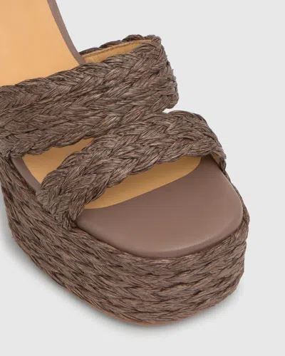 Castaã±er Platform Raffia Espadrilles In Multi