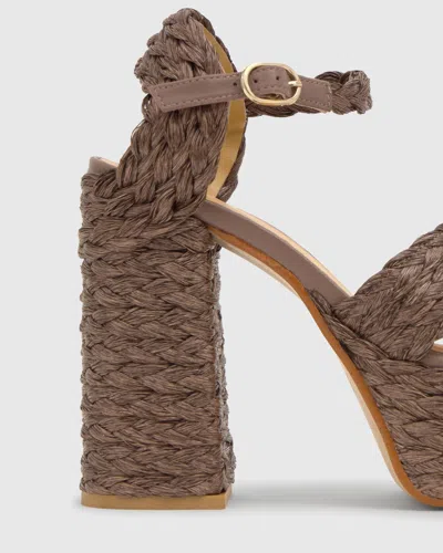 Castaã±er Platform Raffia Espadrilles In Multi